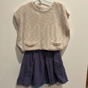 SPLENDID sweater and Parisian reversible skirt